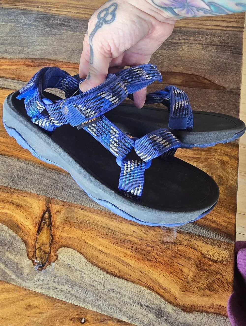 Boys Teva Hurricane XLT 2 Blue Sandals
